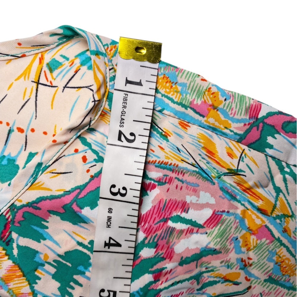 JODIFL Teal and Pink Butterfly Patterned Tunic Top - Picture 12 of 14